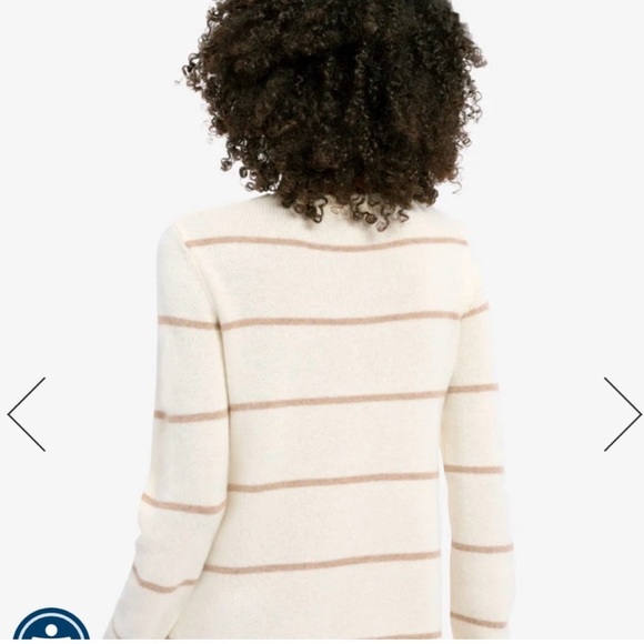 Splendid Cashmere sweater Hannah size S striped lightweight - Picture 2 of 9